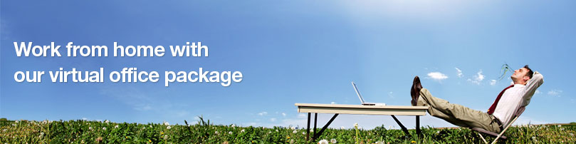 Work from home with our virtual office package