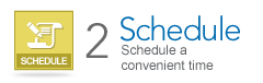 Schedule a convenient time